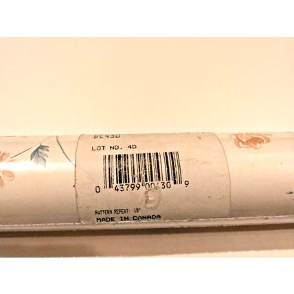 Borden Home Wallcoverings Wallpaper Vinyl Coated Floral Double Roll WC430 Flaw