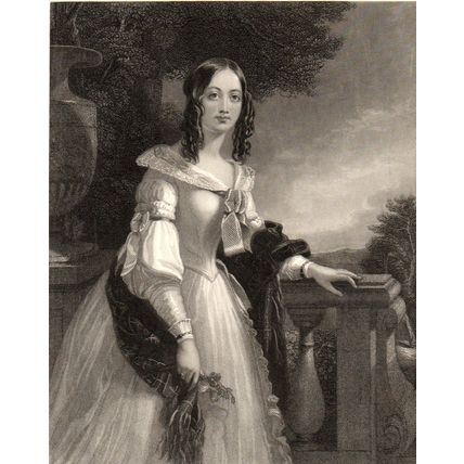 MRS GARDEN CAMPBELL 1840 William Henry Mote - William Fisher ENGRAVING