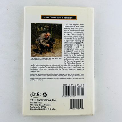 Rottweilers - A New Owner's Guide To by Urs Ochsenbein Hardcover Book