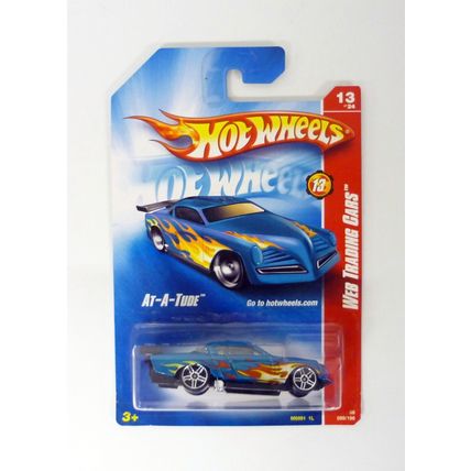 Hot Wheels At-A-Tude #089/196 Web Trading Cars 13 of 24 Blue Die-Cast Car 2008