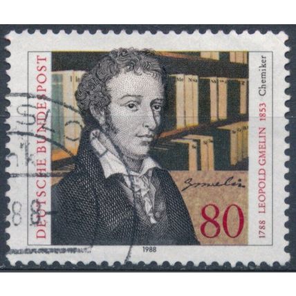 Birth Bicentenary of Leopold Gmelin - West Germany 1988 - F H - MiNr 1377