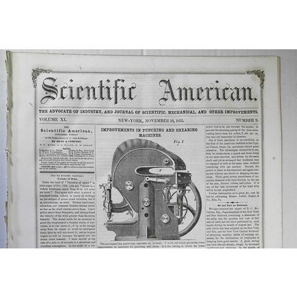 Scientific American, November 10, 1855. Stephenson's flexible boat; fire engines