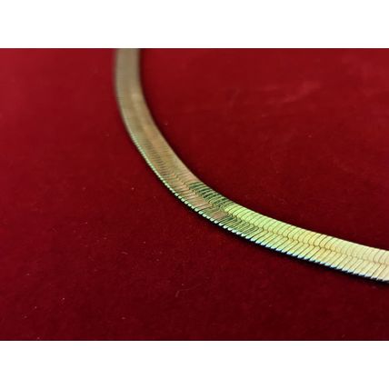 Silver-Plated Herringbone Style 18 inch Chain Necklace - 5.5 mm