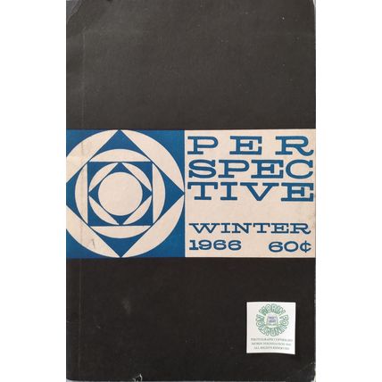 PERSPECTIVE WINTER 1966 WASHINGTON UNIVERSITY QUARTERLY OF MODERN LITERATURE