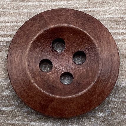 20mm Brown Wooden Buttons 4 Hole Cardigan Sewing Knitting Jacket Coat Crafts Diy