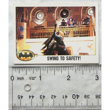 1989 Topps Batman card No.75 - Swing To Safety