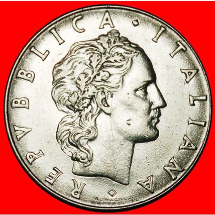 Ⰶ NUDE VULCAN (1954-1989): ITALY ★ 50 LIRAS 1986R! ERROR! ★LOW START★NO RESERVE