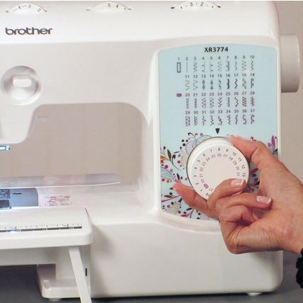 Brother Sewing and Quilting Machine, XR3774, 37 Built-In Stitches, Wide Table, 8