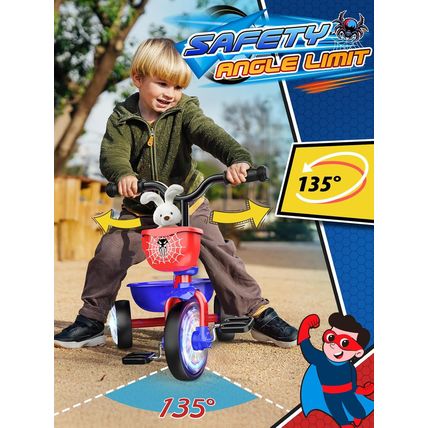 Tricycle for Toddlers 1-3 3-5 Year Olds, Spider Toddler Bike Baby Balance Bike w