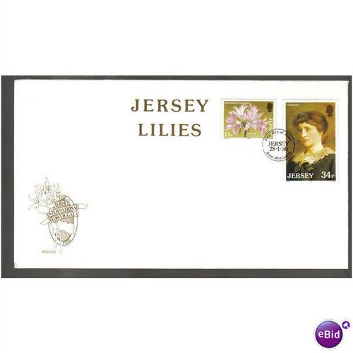 1986 GB JERSEY INTERNATIONAL FLOWER GALA LILLIES