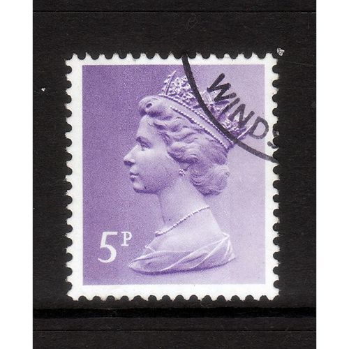 GREAT BRITAIN 1971 SG X 866 5p PALE VIOLET 2 BANDS FINE USED#2
