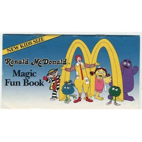 1992 McDonalds Magic Fun Book