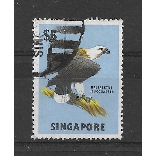 Singapore.SG77 $5 White-bellied Sea Eagle.Fine Used.June19