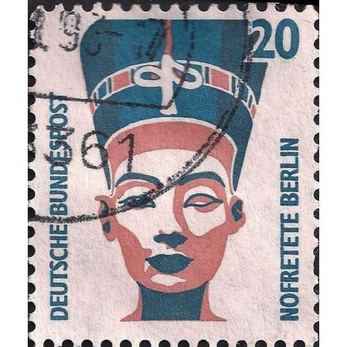 GERMANY, Nefertiti bust, Berlin, blue 1989, 20pf, #3