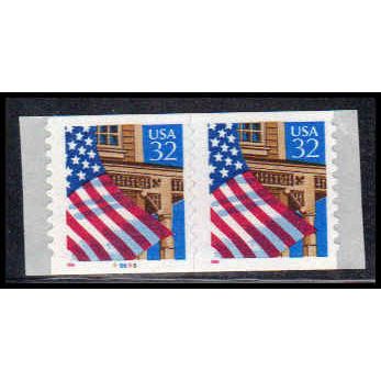 2915A 32c U.S. Flag Over Porch Very Fine MNH CNP Left 89899 10x10 PA1750