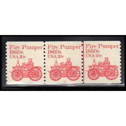 1908 20c Fire Pumper Fine MNH Dry Gum PNC 13/3 PA2486