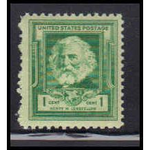 864 1c Henry Longfellow Fine MNH KA4055