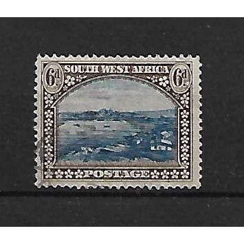 SouthWestAfrica.SG79 6d Luderitz Bay.English Print.Fine Used.May21a