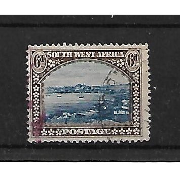 SouthWestAfrica.SG79 6d Luderitz Bay.English Print.Fine Used.May21c