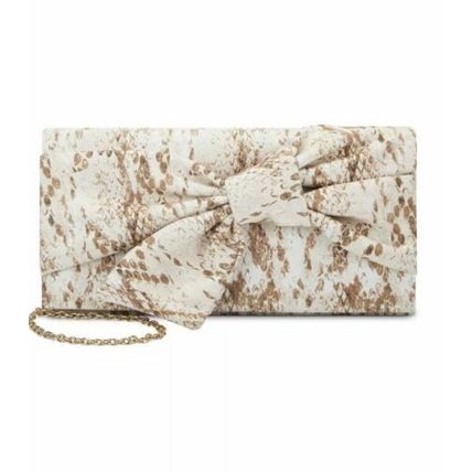 INC Bowah Hands Through Clutch Sunkissed Snake