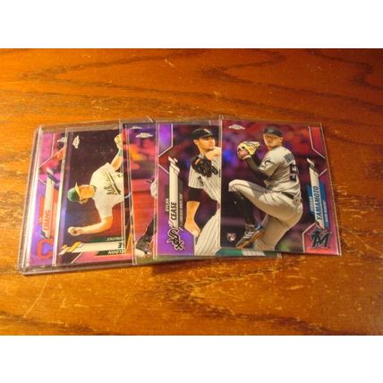2020 Topps Chrome, 6-Cards, Pink Refractors, w/Rc's, RIOS/CEASE, ++