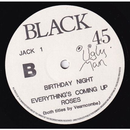 BLACK - WONDERFUL LIFE, 12" UK. Ugly Man Records, JACK 1, '86