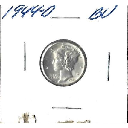 1944-D US Silver Mercury Dime BU