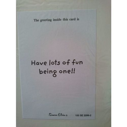 Happy 1st Birthday Daughter - Large Card (Shape cut card) whale