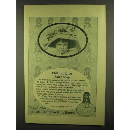 1911 Fairy Soap Ad - Children Like Fairy Soap