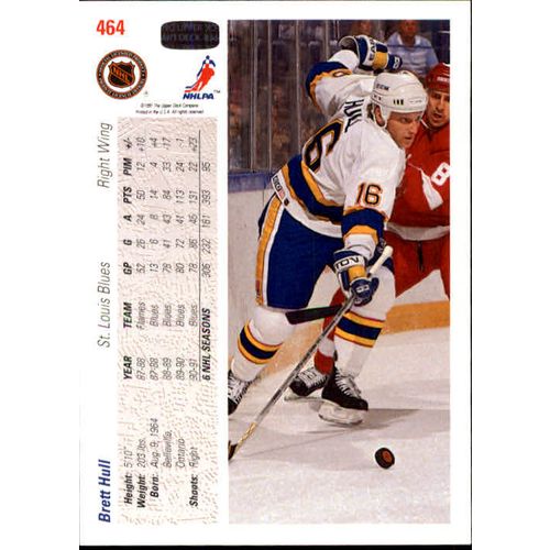 1991/92 Upper Deck Brett Hull #464