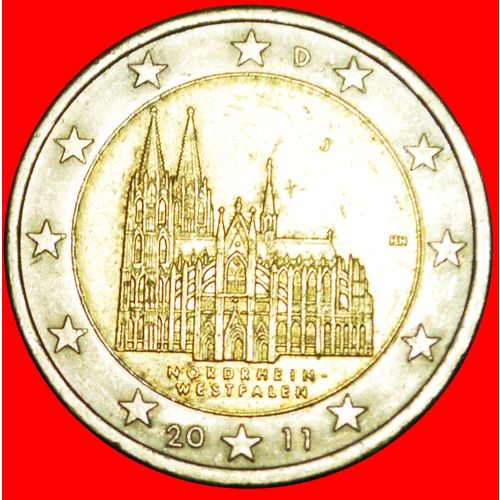Ⰶ NORTH RHINE-WESTPHALIA: GERMANY★2 EUROS 2011J! HAMBURG★LOW START ★ NO RESERVE!