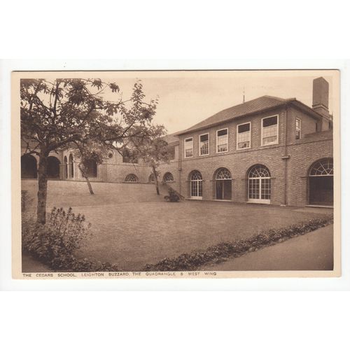 Quadrangle & West Wing Cedars School Leighton Buzzard Postcard Bedfordshire