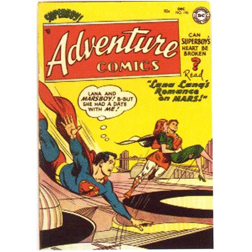 Comic Book Cover Magnet SUPERBOY HEARTBROKEN lana leaves with MARSBOY 3.5"x5"