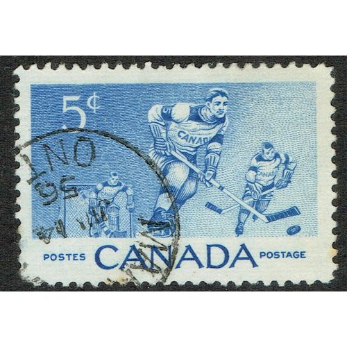 Canada 1956 Ice Hockey Commemoration 5c Ultramarine SG485 FU