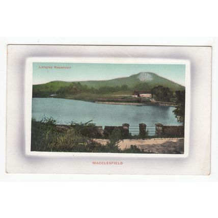 Langley Reservoir Macclesfield Postcard Cheshire