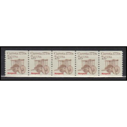 2255 7.6c Carreta Very Fine MNH Dry Gum PNC 1/5 X2895