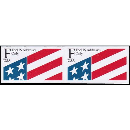 2522 29c F U.S. Flag Fine MNH BPS Hor Pair V4830
