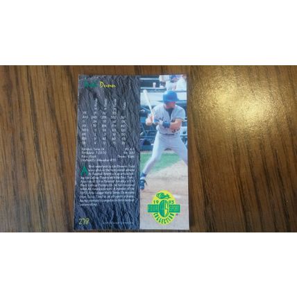 1993 Classic Four Sport Card # 278 Todd Dunn Excellent-Mint (6) Brewers
