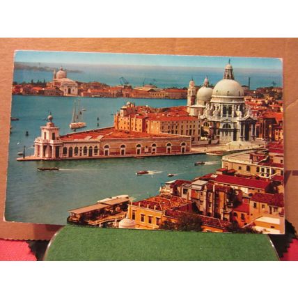 CUSTOMS POINT, VENEZIA, VENICE. , ITALY used postcard 1976 pm #