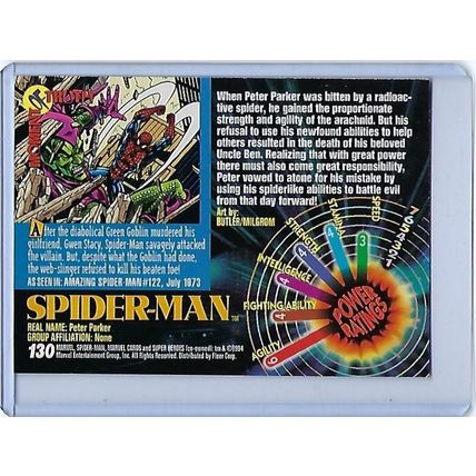 Marvel Universe Series 5 (1994) BASE Trading Cards - Spider-Man #130
