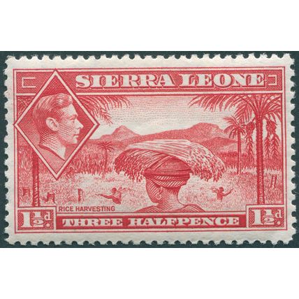 Sierra Leone 1938 1½d scarlet SG 190 unused