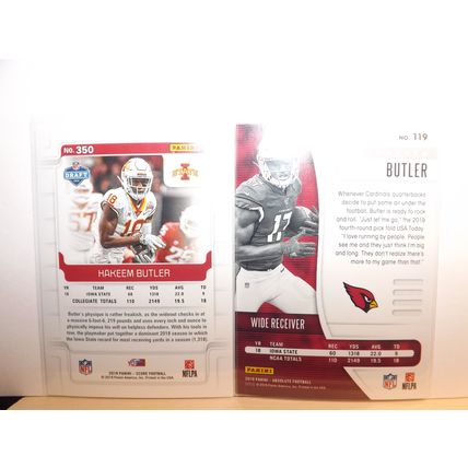 2019 Panini Score/Absolute HAKEEM BUTLER (ISU/Cardinals) 2 x Rookie Cards