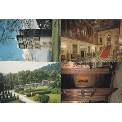 Chatsworth Derbyshire Bakewell Violin Door 4x Postcard s