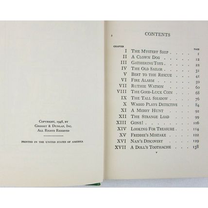 The Bobbsey Twins Toy Shop by Laura Lee Hope, HC, 1948