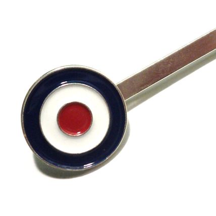 Girls Roundel Target Hairpin Lady MOD Metal Female Scooterist Enamel Hair Clip