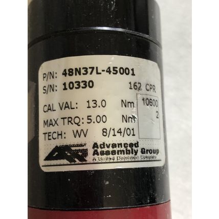 ADVANCED Assembly 48N37L-45001 ELECTRONIC 3/8" DRIVE NUTRUNNER 5Nm,cal 13.0,EV