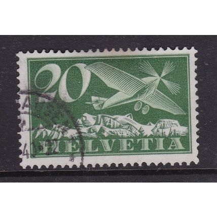 Switzerland 1925 Air 20c Fine Used SG 317 VGC