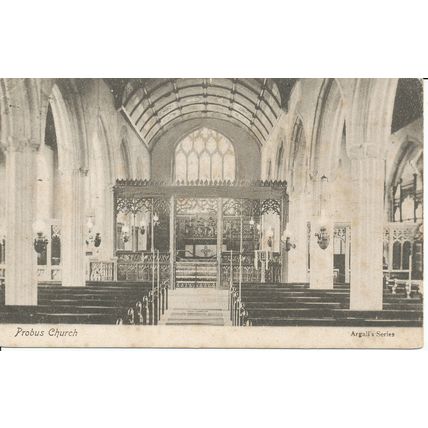 PC20697 Probus Church. Argall. 1908