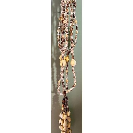Shells Hanging Seashell plant holder ~43" long Vintage #200