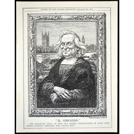 IL GIOCONDO 1913 John Bernard Partridge PUNCH CARTOON PAGE